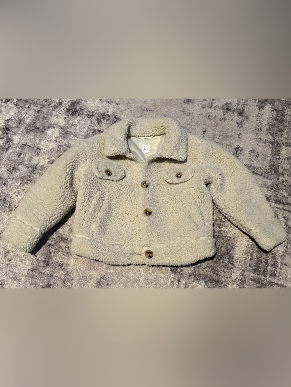 Baby Gap Sherpa Cream Teddy Jacket